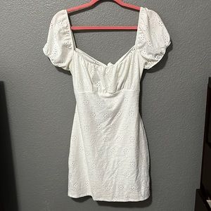 Stylish Moves Eyelet Mini Dress